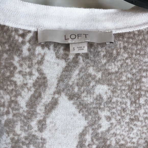 Snakeskin Print Loft V Neck Cardigan - S - Picture 2 of 4